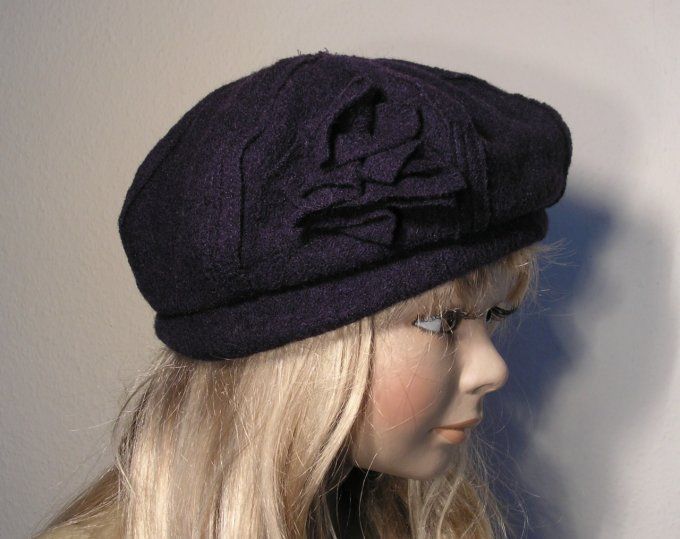 H toque 14-5013 et béret 14-5000 violine