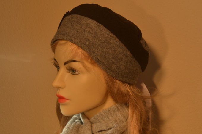 Bonnet 15-6021 bleu roy eet 15-6000 gris noir