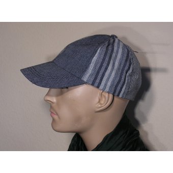 Casquette BaseBall lecci marine et MASO écossais gris