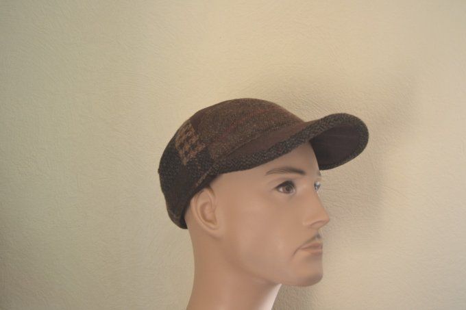 Casquette HELIX Wintex gris et Baseball patch marron cache oreille