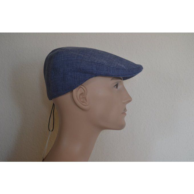 Casquette BEST 34-2470 bleu jean et orange 34-2612