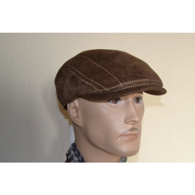 casquette BRANDON microfibre marron