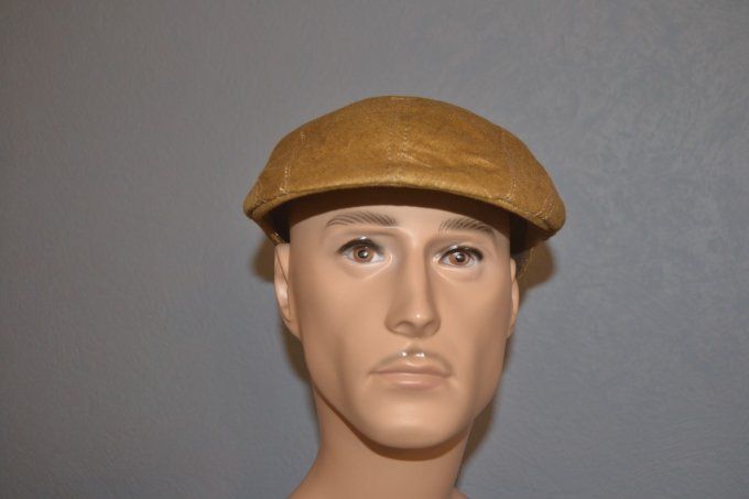 Casquette TOLEDO lin bic  beige/kaki et BRESCIA lin moutarde + brique + grege