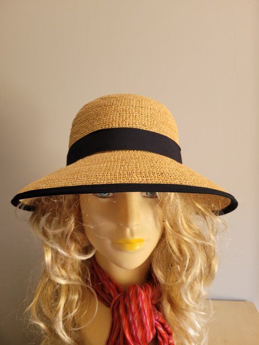 Capeline ELENA raphia crochet fino et ELSA raphia crochet