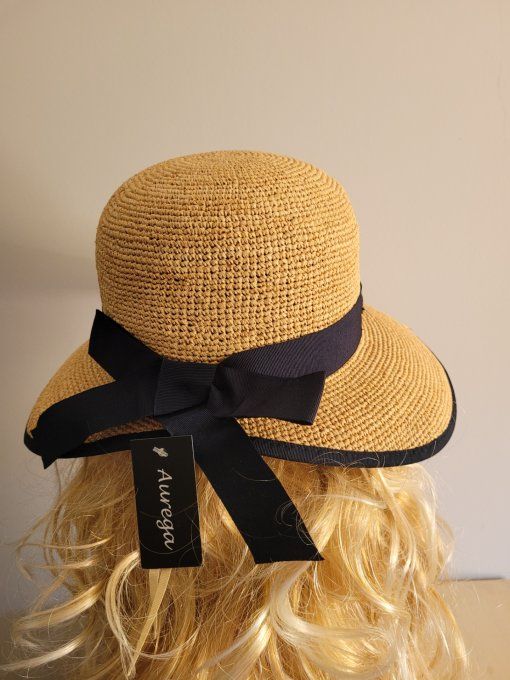 Capeline ELENA raphia crochet fino et ELSA raphia crochet