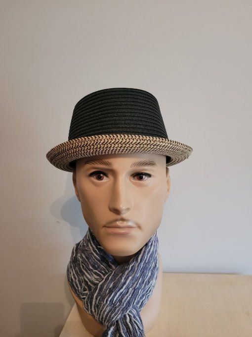 chapeau JONES  noir/steppe et noir/miel