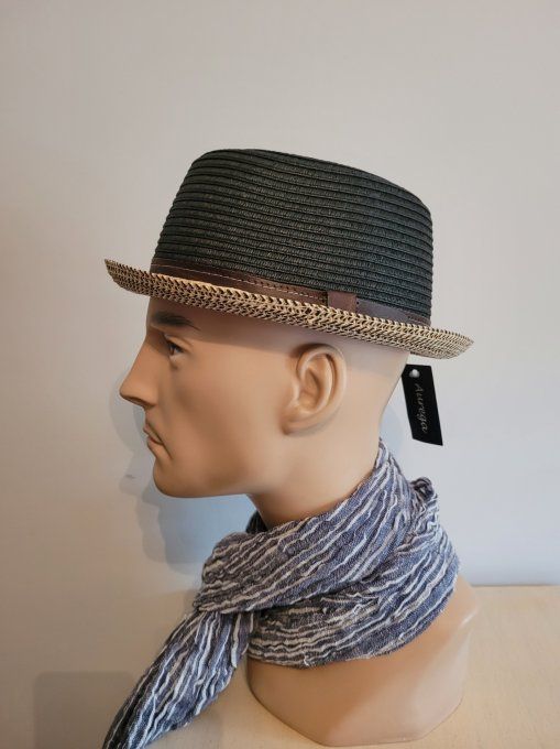 chapeau JONES  noir/steppe et noir/miel
