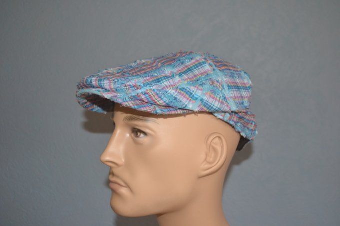 Casquette MADRAS  bleu et SPEED ALTARI gris