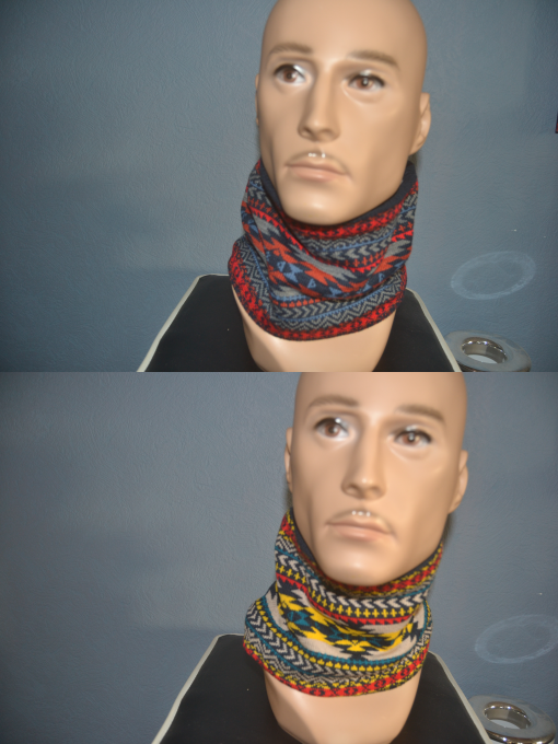 tour de cou uni ou patchwork