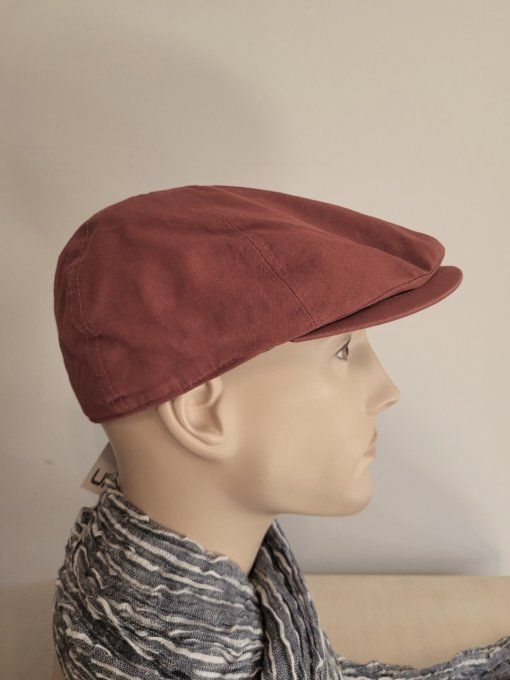 casquette MILANO coton délavé thym et brique