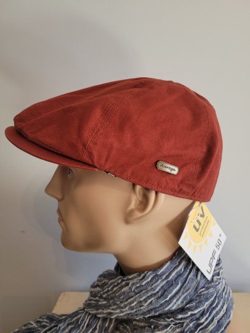 casquette MILANO coton délavé thym et brique