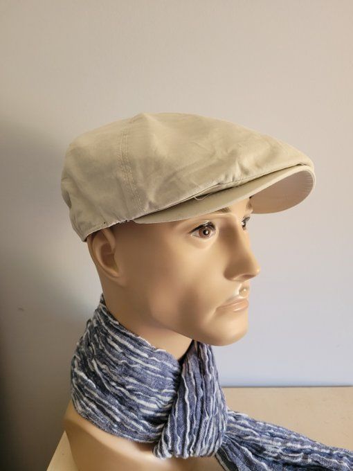 casquette MILANO coton délavé thym + brique + sable 