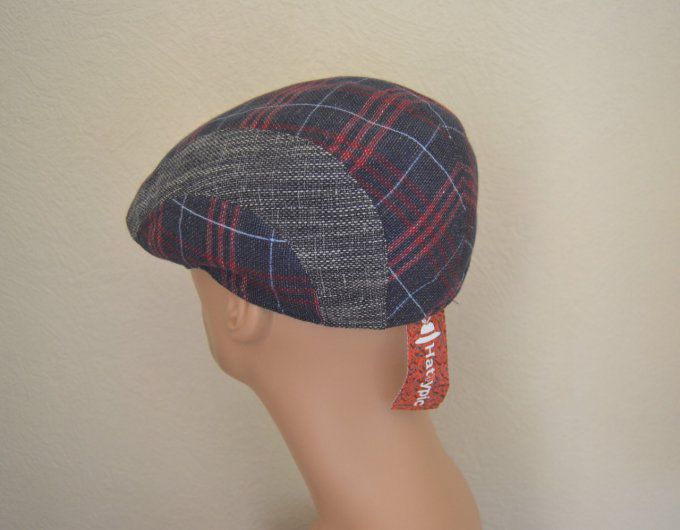 Casquette NEWTON alfredo bleu et fiamato gris