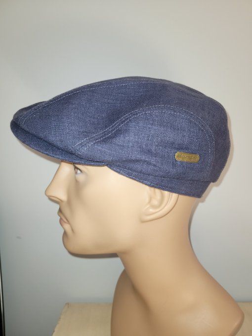 Casquette TREVISE lin naturel et PRATO lin jeans