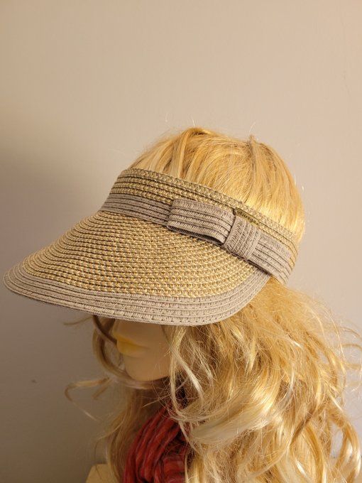 Visière LEVIE et visière VISOR tresse papier
